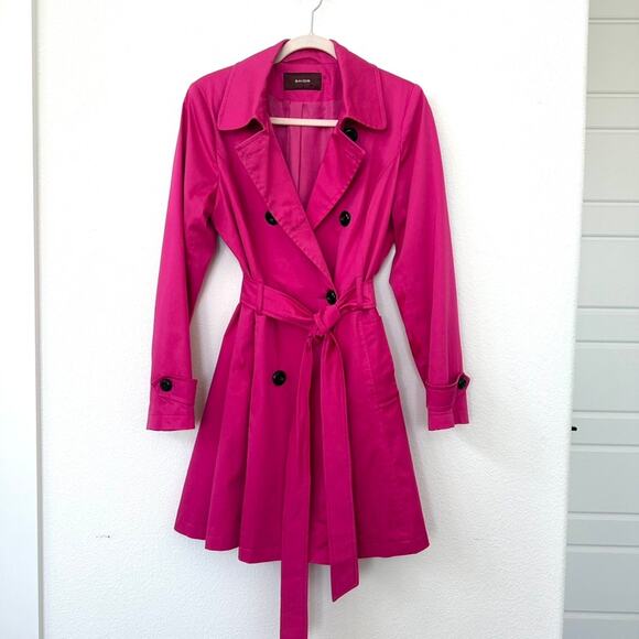 Savoir Jackets & Blazers - Savoir Pink Trench Coat UK 12/US 8, Barbiecore, Excellent Condition